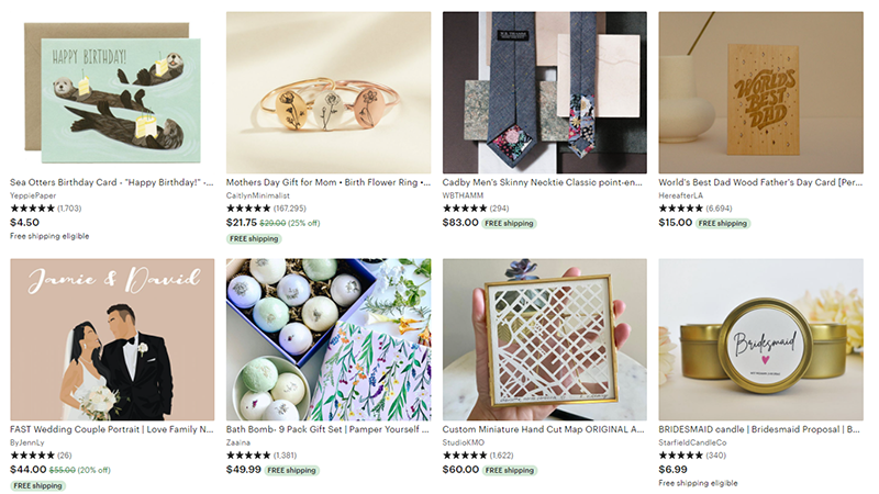 etsy products